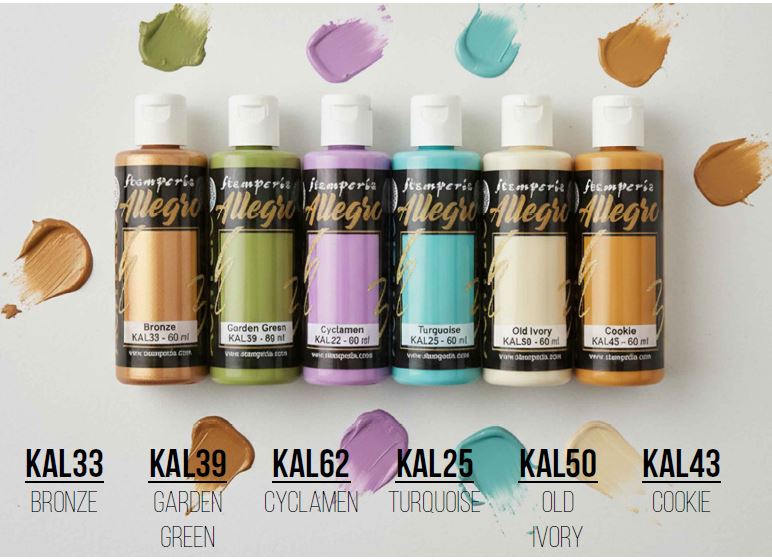 Stamperia Gardens of Time Allegro Paint Kit (6pcs) 