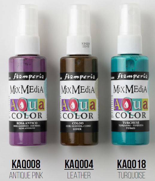 Stamperia Gardens of Time Aquacolor Spray Kit (3pcs) 