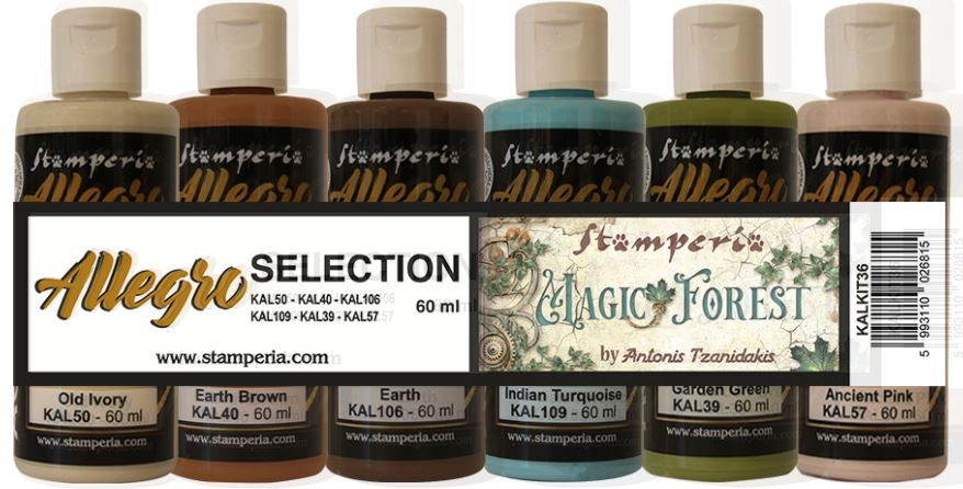 Stamperia Magic Forest Allegro Paint Set 