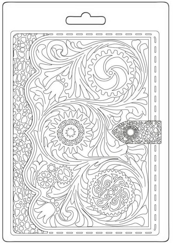 Stamperia Magic Forest Soft Mould A5  - Book Pattern K3PTA5645 