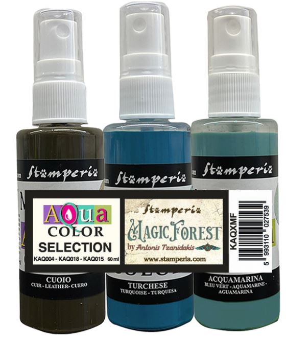 Stamperia Selection Aquacolor Sprays - Magic Forest 
