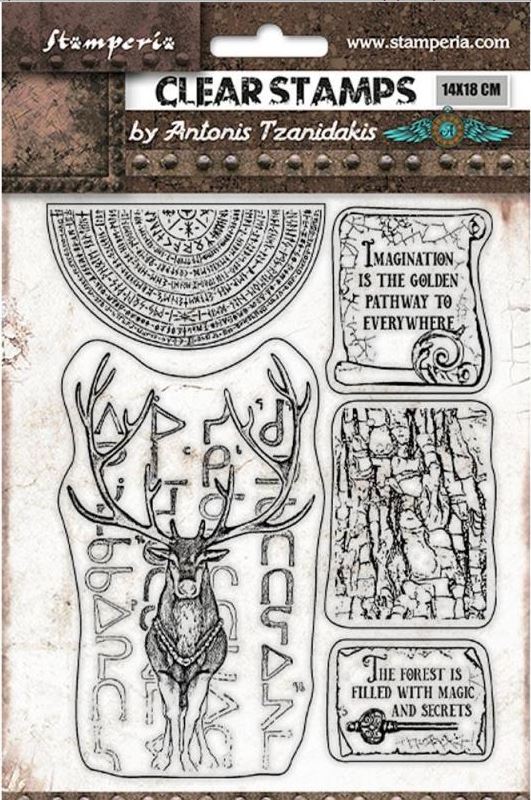 Stamperia Magic Forest Stamp Set - Deer WTK170