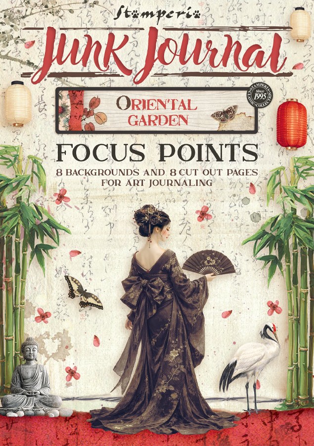 Stamperia Oriental Garden Junk Journal A5 Focus Points (SBJKS05) 