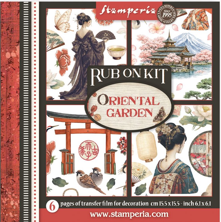 Stamperia Oriental Garden Rub-On 6.1