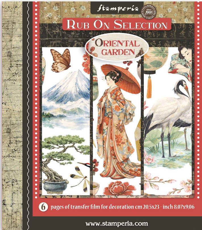 Stamperia Oriental Garden  Rub-On 8