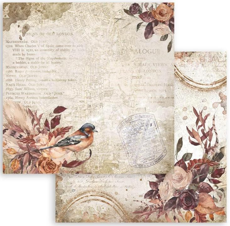 Stamperia Double-Sided Paper -  Our Way -  BIRD SBB881