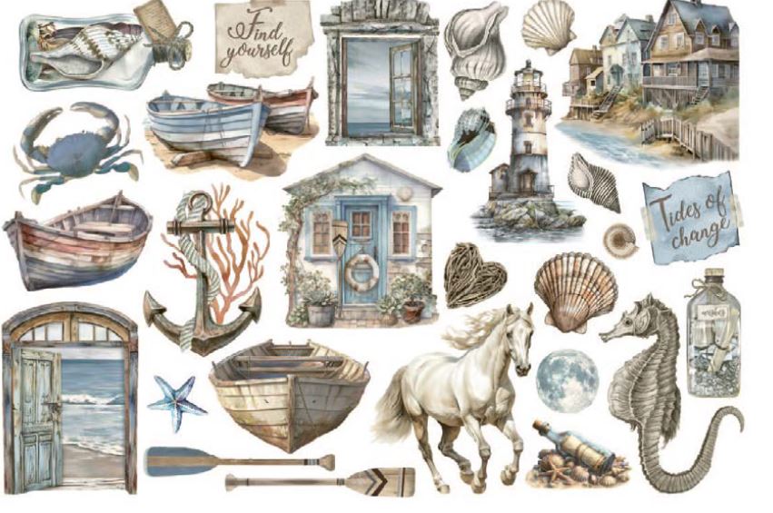 Stamperia Silent Sea Ephemera