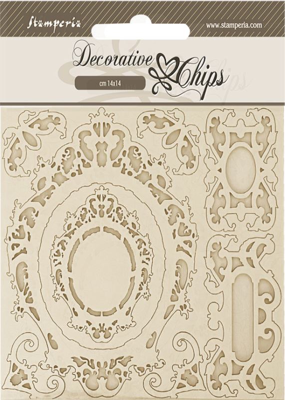 Stamperia Sir Vagabond in Fantasy World Decorative Chips Frames (SCB206)