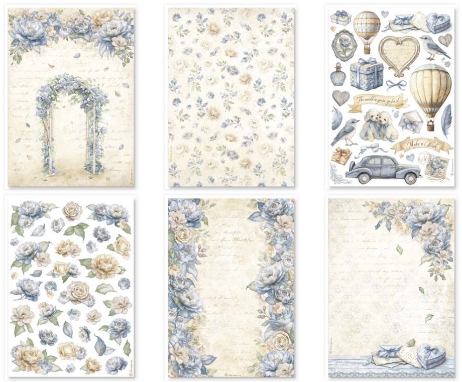 Stamperia Timeless A4 Rice Paper Selection (6pcs)