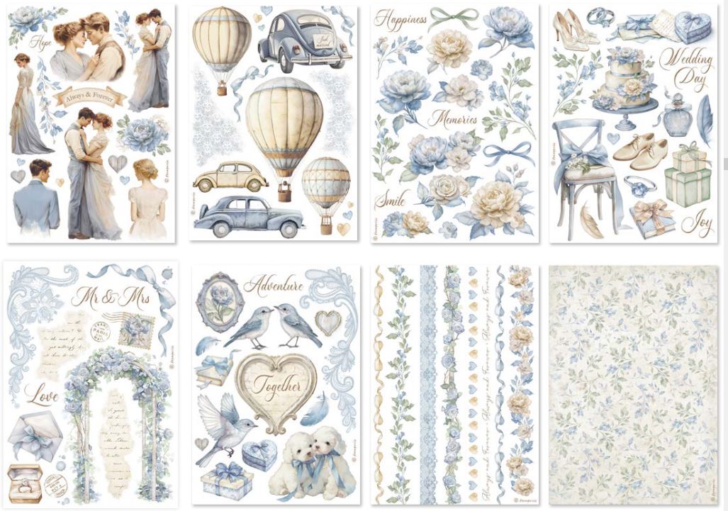 Stamperia Timeless A5 Washi Pad (8pcs)
