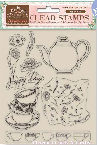 Stamperia Create Happiness Welcome Home Stamp Set - CUP WTK166
