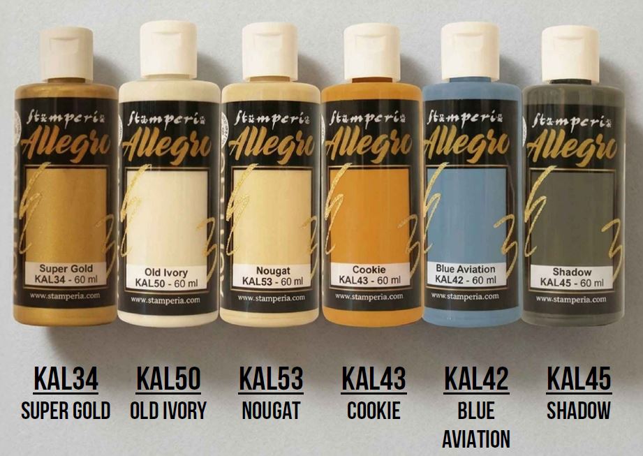 Stamperia White Christmas Allegro Paint Kit (5 pcs)