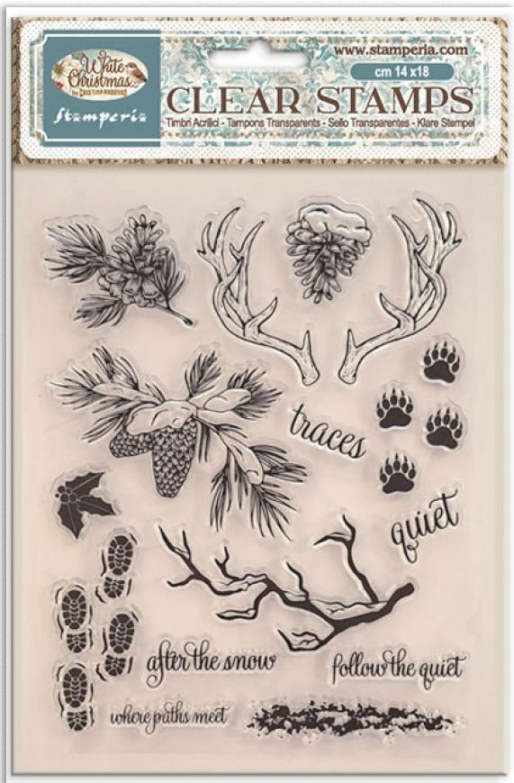 Stamperia White Christmas Clear Stamps