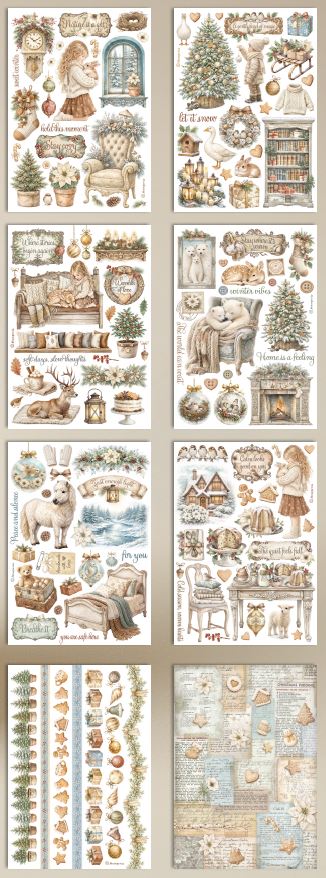 Stamperia White Christmas Washi Pad