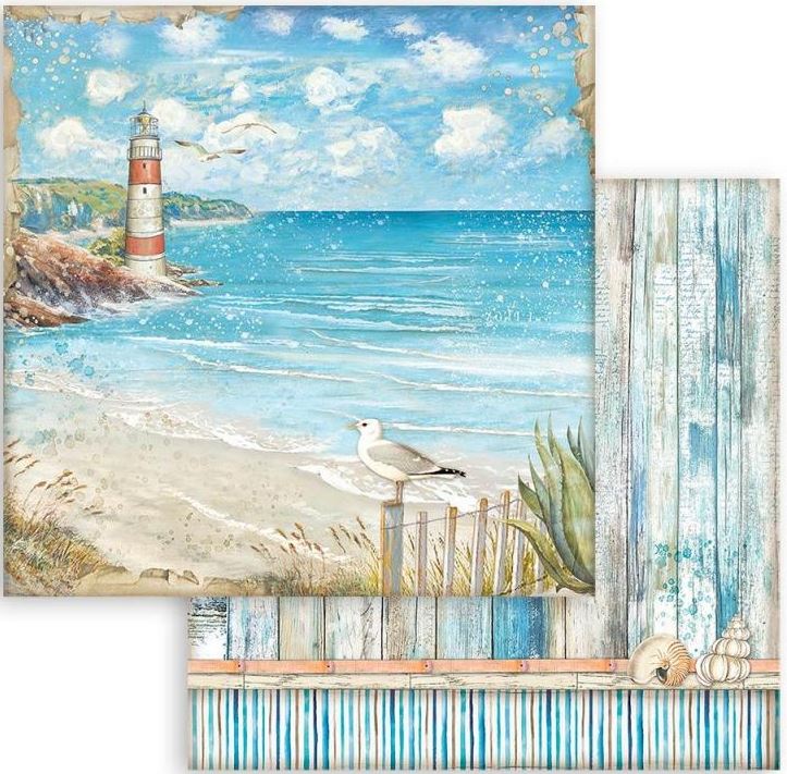 Stamperia Blue Dream Double-Sided Paper - Lighthouse (SBB911)