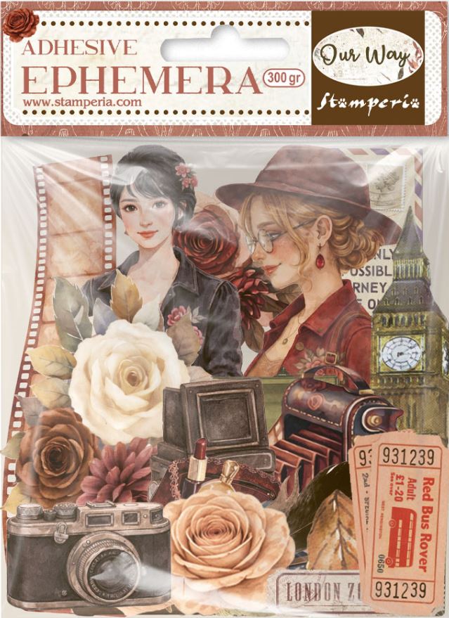 NEW Stamperia Our Way Ephemera (DFLCT91) 