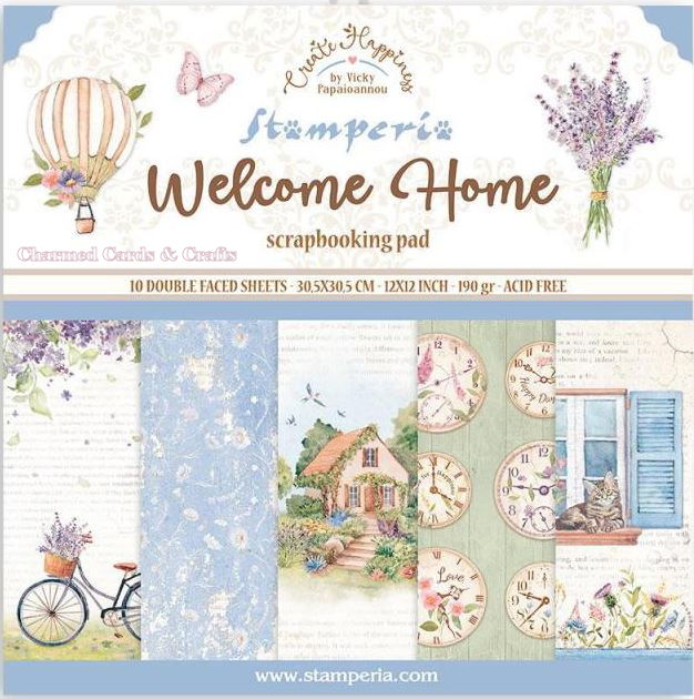 Stamperia Create Happiness Welcome Home 12x12 Paper Pack