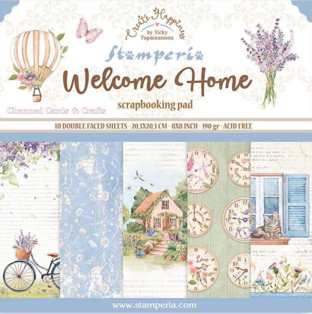 Stamperia Create Happiness Welcome Home 8x8 Paper Pack
