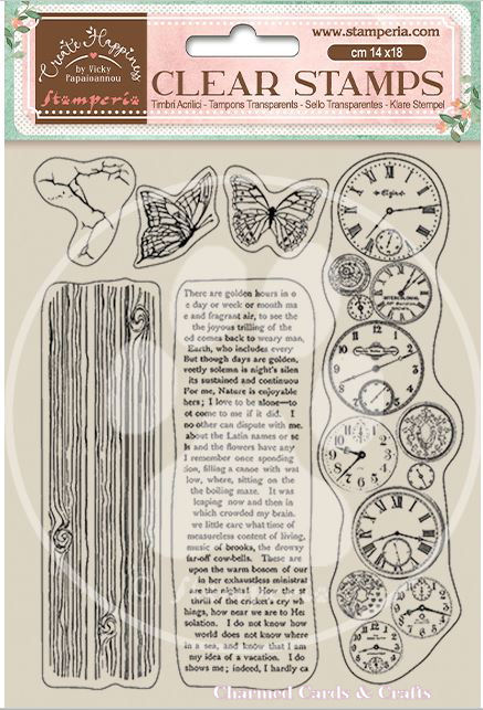Stamperia Create Happiness Welcome Home Stamp Set - CLOCKS WTK167