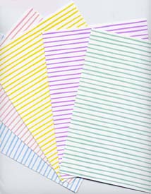 Glitter Card - Stripes (Pack of 5)  
