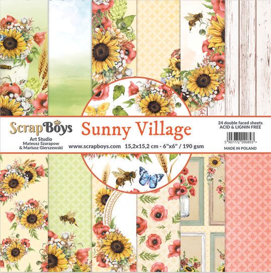 Scrap Boy Sunny Village 6x6 Paper Pad