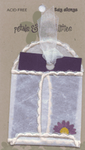 Florganza Pocket Envelope with Purple Tag  