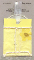 Florganza Pocket Envelope with Yellow Tag  