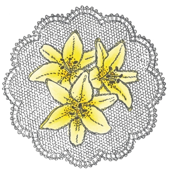 Marianne Design Cling Stamp - Lillies (TC0831)