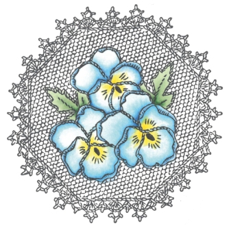 Marianne Design Cling Stamp - Pansies (TC0832)