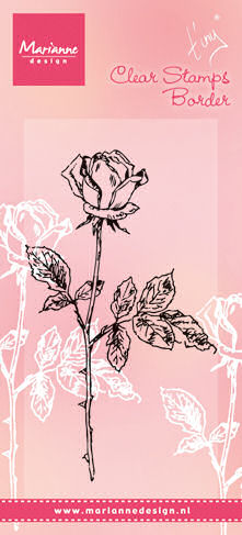 Marianne Design Clear Stamp Single Rose (TC0846)