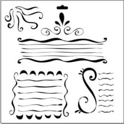 Crafters Workshop Doodling Templates - Swirly Lines (89)