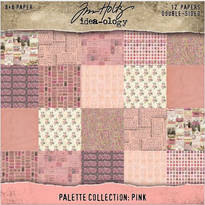 Tim Holtz idea-ology Palette Collection 8x8 Inch Pink (TH94469)