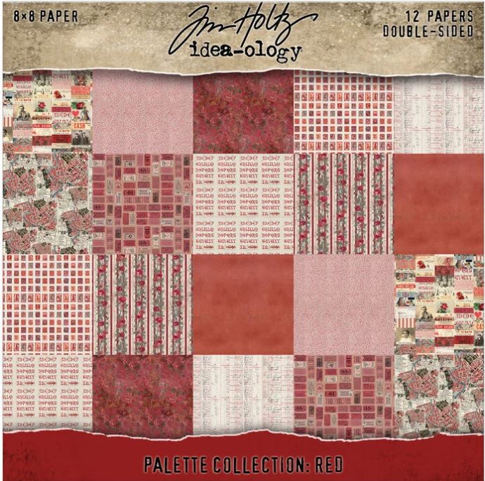 Tim Holtz idea-ology Palette Collection 8x8 Inch Red (TH94470)