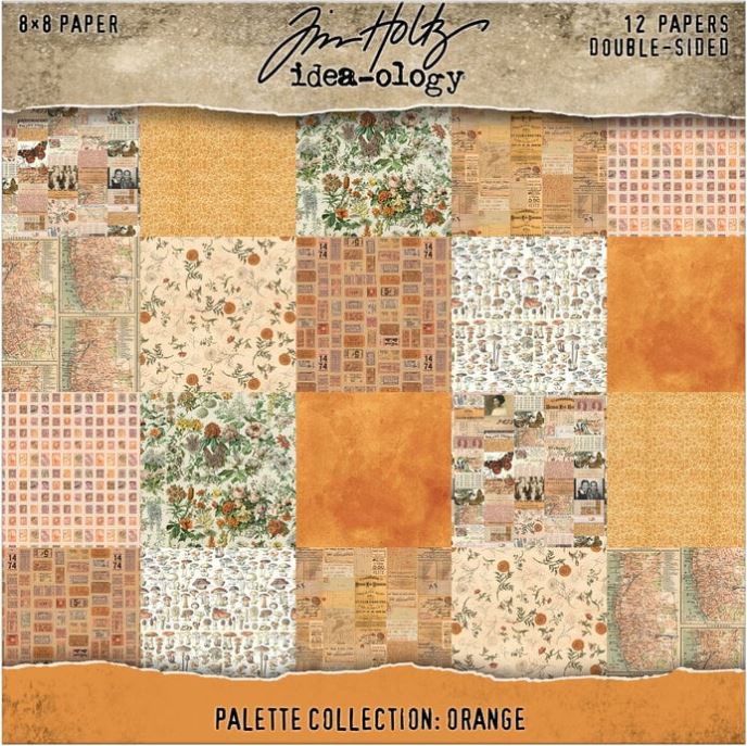 Tim Holtz idea-ology Palette Collection 8x8 Inch Orange (TH94471)