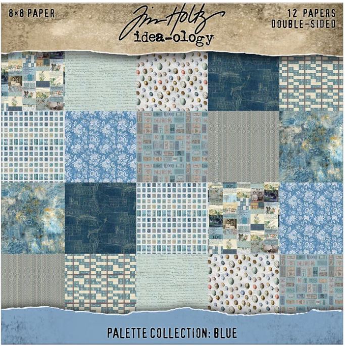 Tim Holtz idea-ology Palette Collection 8x8 Inch Blue (TH94477)
