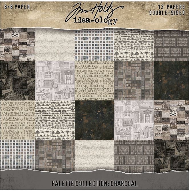 Tim Holtz idea-ology Palette Collection 8x8 Inch CHARCOAL