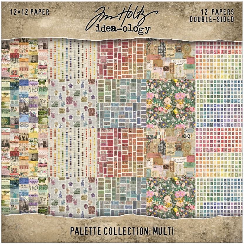 Tim Holtz idea-ology Palette Collection 12x12 Inch MULTI