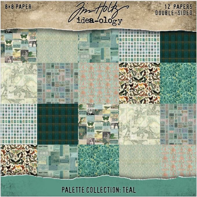 Tim Holtz idea-ology Palette Collection 8x8 Inch Teal (TH94475)
