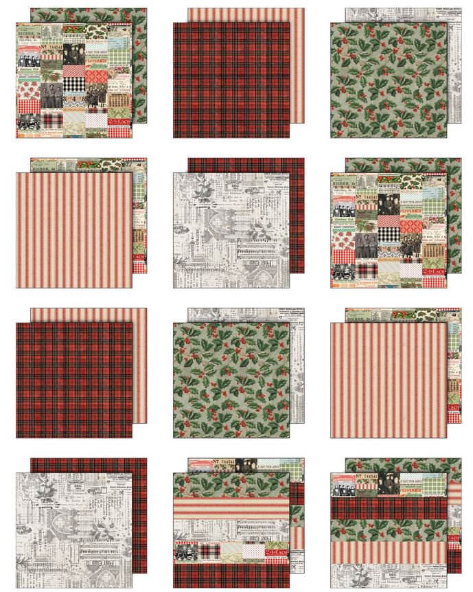 Tim Holtz Christmas 8x8 Inch Palette Collection