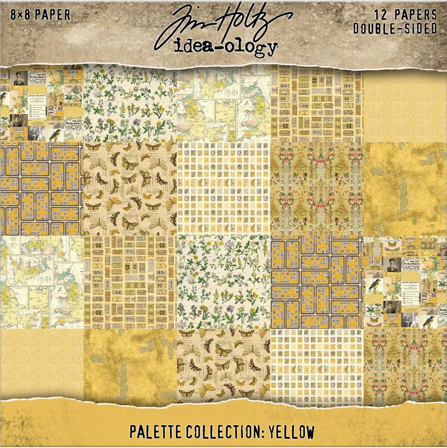 Tim Holtz idea-ology Palette Collection 8x8 Inch Yellow (TH94472)
