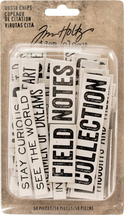 Tim Holtz Idea-Ology Chipboard Quote Chips (TH93563)