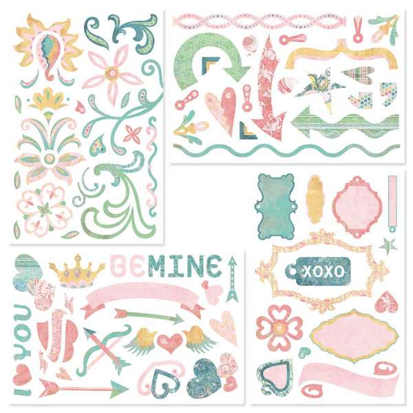 SALE: Basic Grey Two Scoops - Chipsticker Shapes 