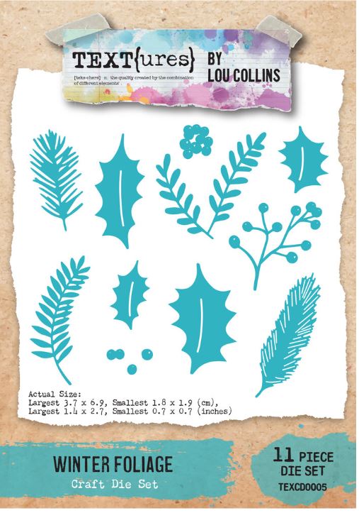 TEXTures Winter in Bloom Craft Die Set Winter Foliage  (005)