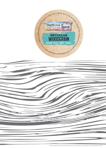TEXTures Winter in Bloom Kiss-Cut PET Tape Woodgrain (8cmx5m)