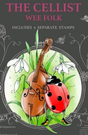 Pink Ink Designs Stamp - The Cellist