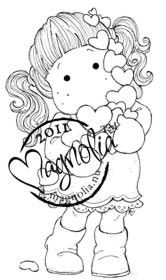 Magnolia Stamps - Tilda with Many Hearts