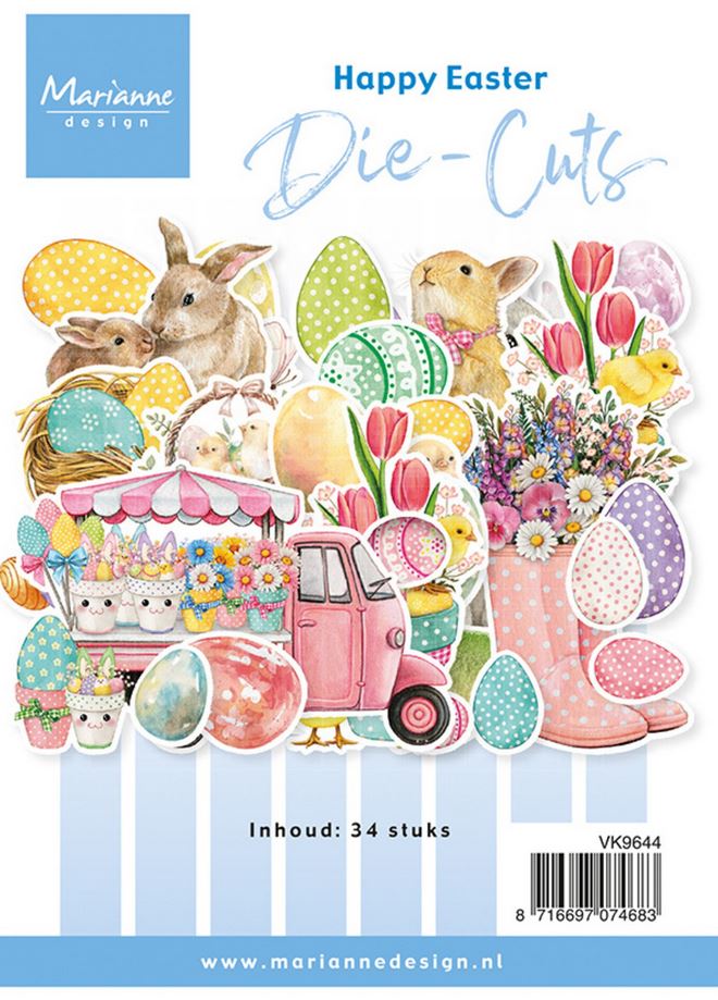 Marianne Design Die-cuts Happy Easter (35pcs) (VK9644)(03-26)