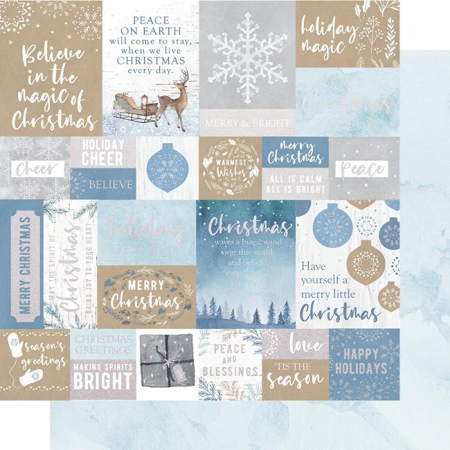 Kaisercraft Whimsy Wishes Paper - WARM WISHES (FOIL ACCENT)