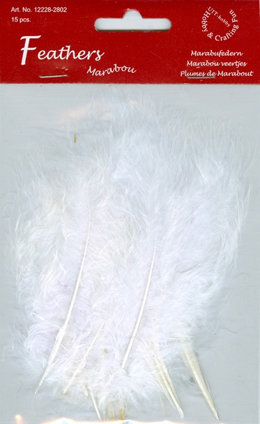 Marabou Feathers WHITE (28102)