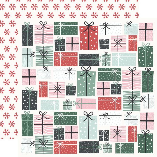 Kaisercraft Peppermint Kisses Paper -WRAPPED UP
